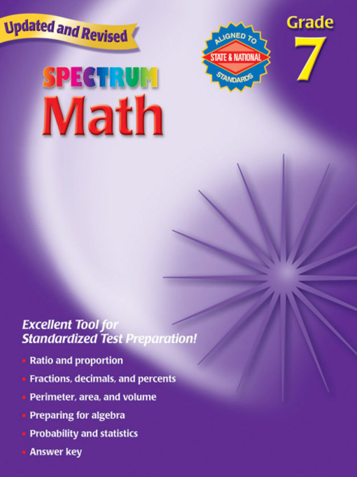 Title details for Spectrum Math, Grade 7 by Thomas Richards - Available
